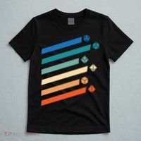 Tabletop RPG Dungeon Dice Retro Vintage D Dice T-Shirt thumb 5