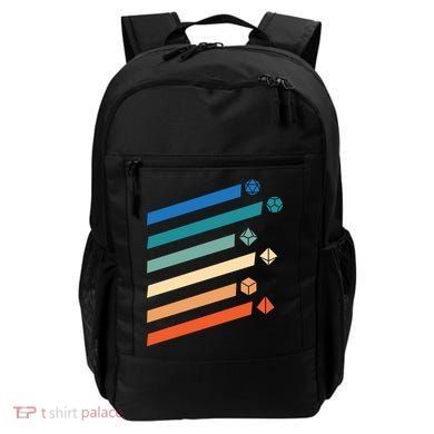 Tabletop RPG Dungeon Dice Retro Vintage D Dice Backpack