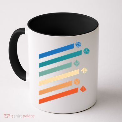 Tabletop RPG Dungeon Dice Retro Vintage D Dice Coffee Mug