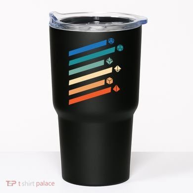 Tabletop RPG Dungeon Dice Retro Vintage D Dice Tumbler