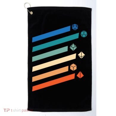 Tabletop RPG Dungeon Dice Retro Vintage D Dice Golf Towel