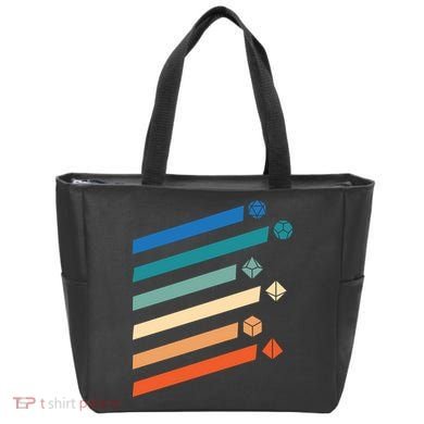 Tabletop RPG Dungeon Dice Retro Vintage D Dice Tote Bag