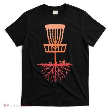 Tree Roots Disc Golf Basket Disc Golfing Frisbee Disc Golf T-Shirt