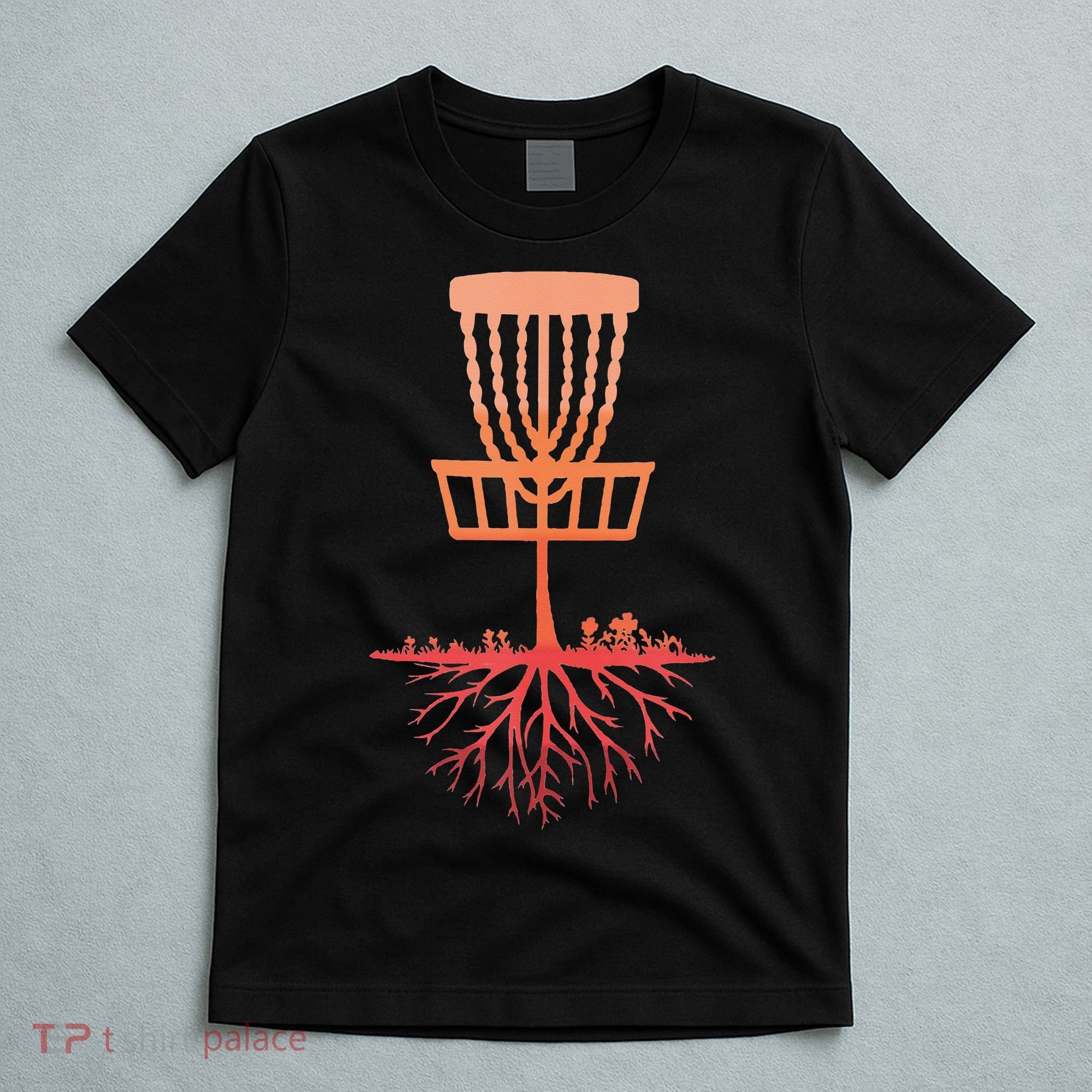Tree Roots Disc Golf Basket Disc Golfing Frisbee Disc Golf T-Shirt