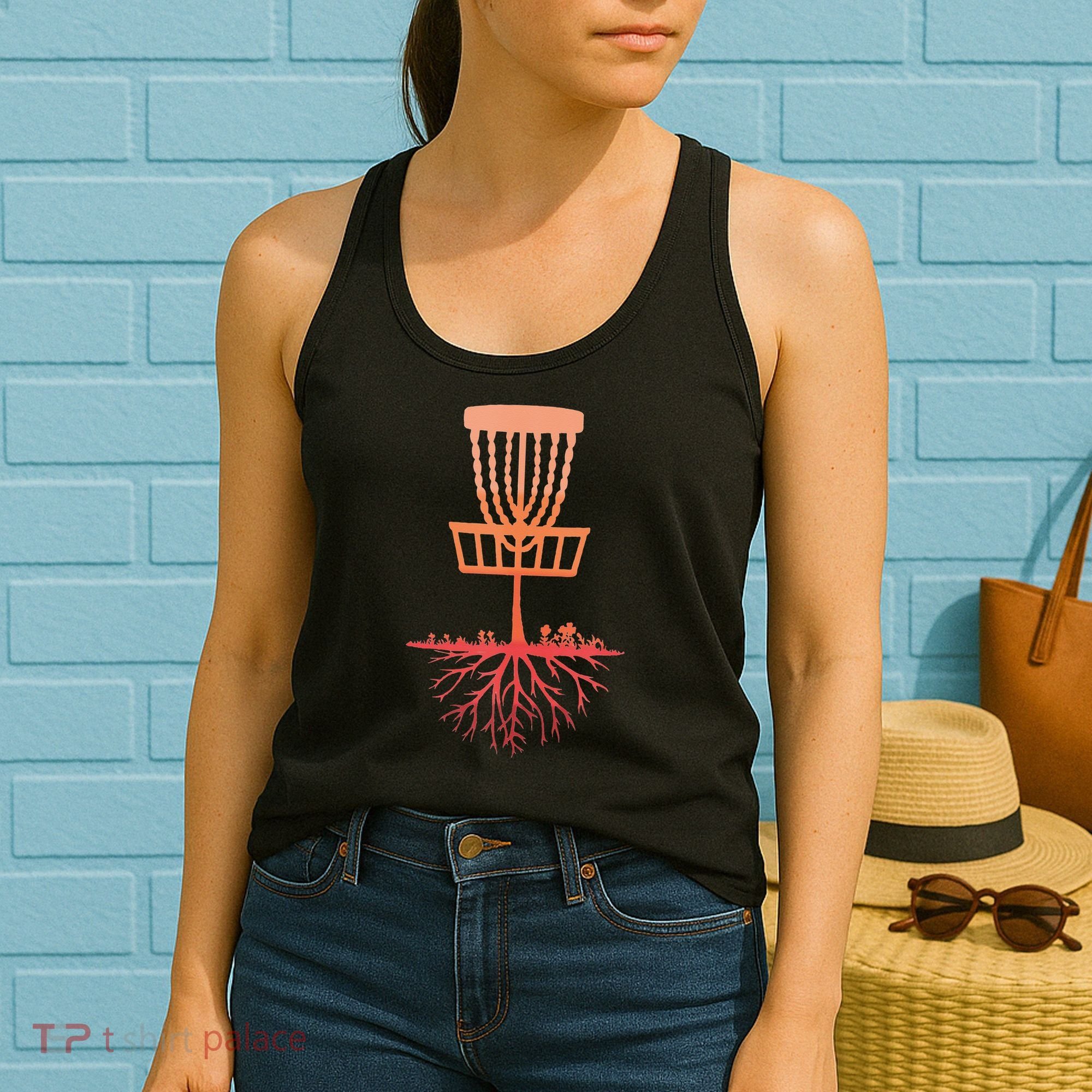 Tree Roots Disc Golf Basket Disc Golfing Frisbee Disc Golf Women's Tank Top