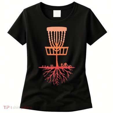 Tree Roots Disc Golf Basket Disc Golfing Frisbee Disc Golf Women's T-Shirt
