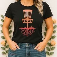 Tree Roots Disc Golf Basket Disc Golfing Frisbee Disc Golf Women's T-Shirt thumb 2