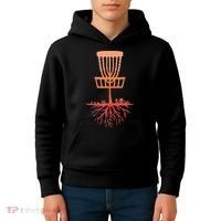 Tree Roots Disc Golf Basket Disc Golfing Frisbee Disc Golf Kids Hoodie thumb 4