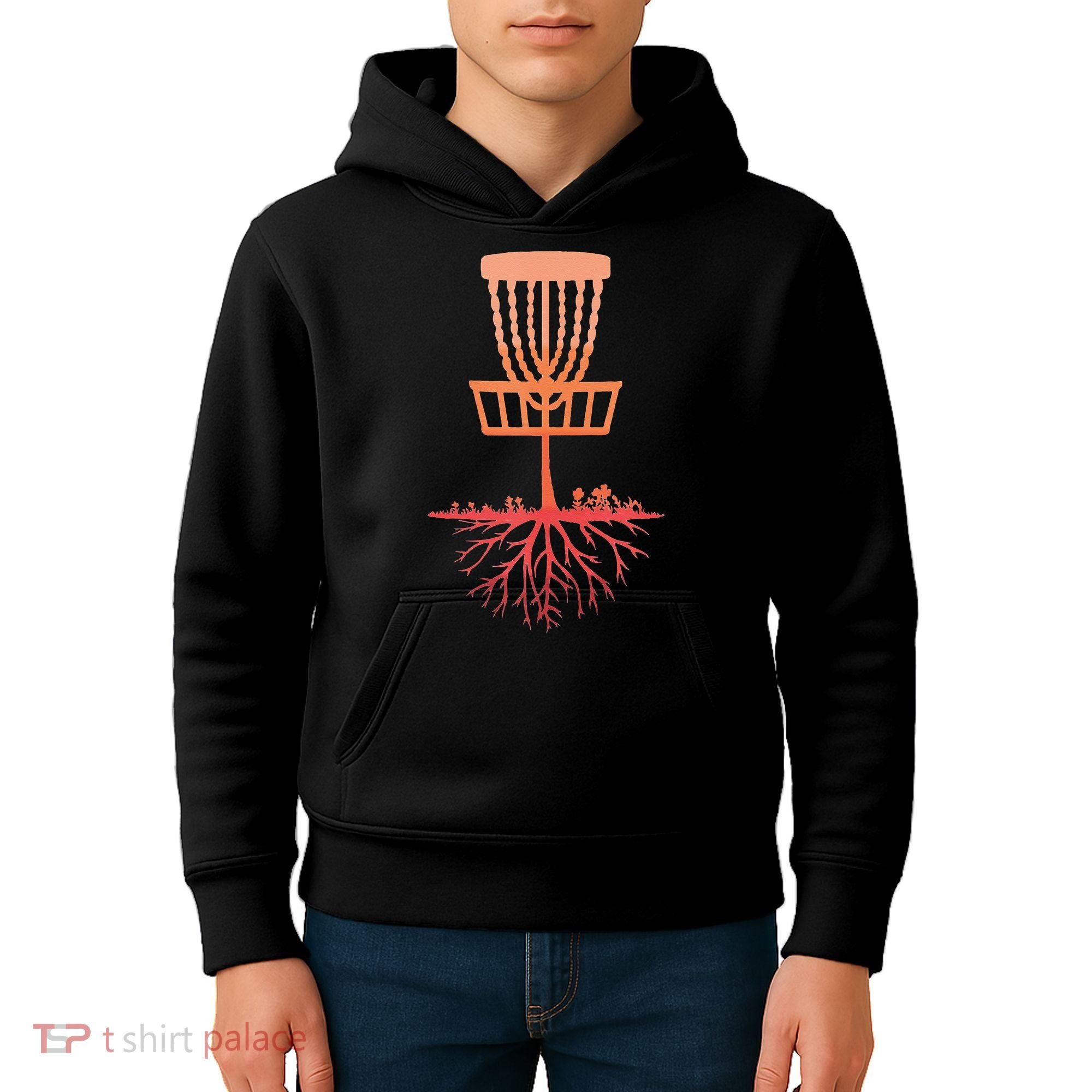 Tree Roots Disc Golf Basket Disc Golfing Frisbee Disc Golf Kids Hoodie
