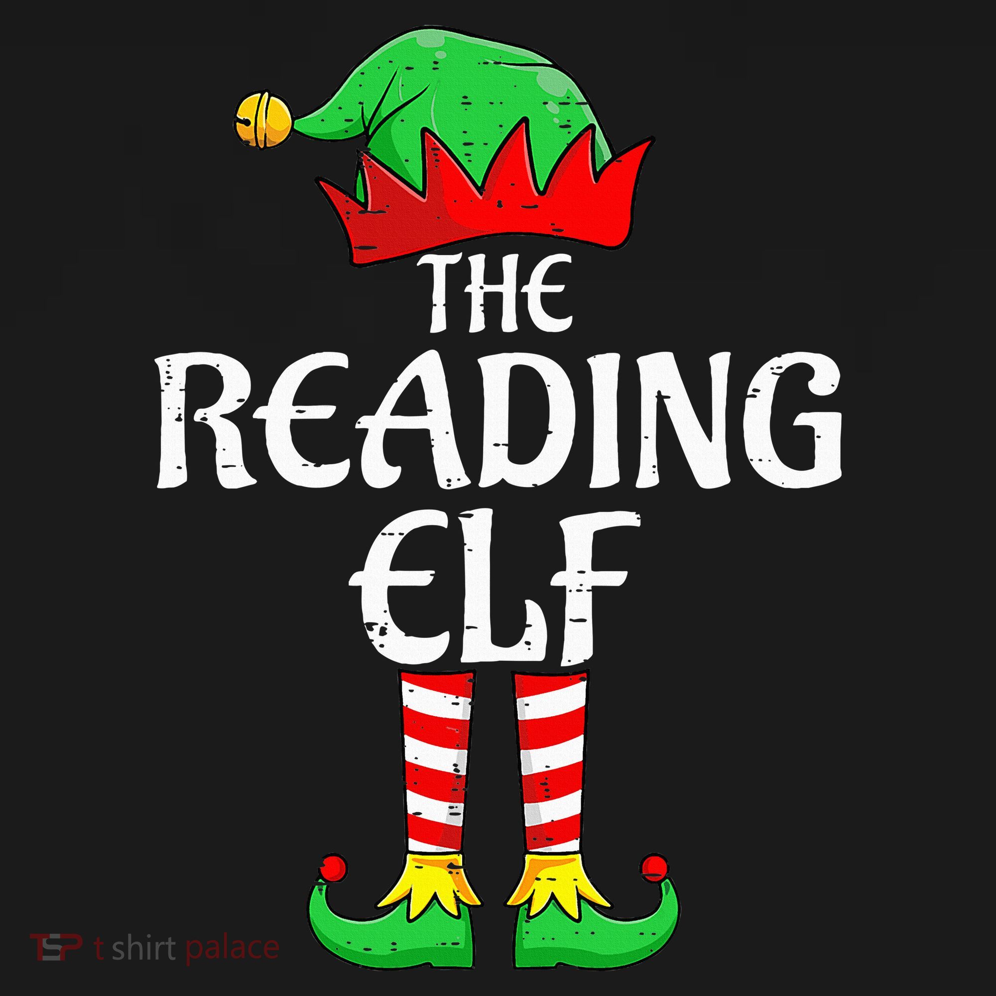 The Reading Elf Xmas Matching Christmas Family Pajama Mousepad