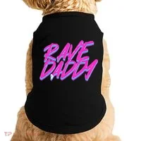 Techno Rave EDM Rave Daddy Doggie Tank thumb 0