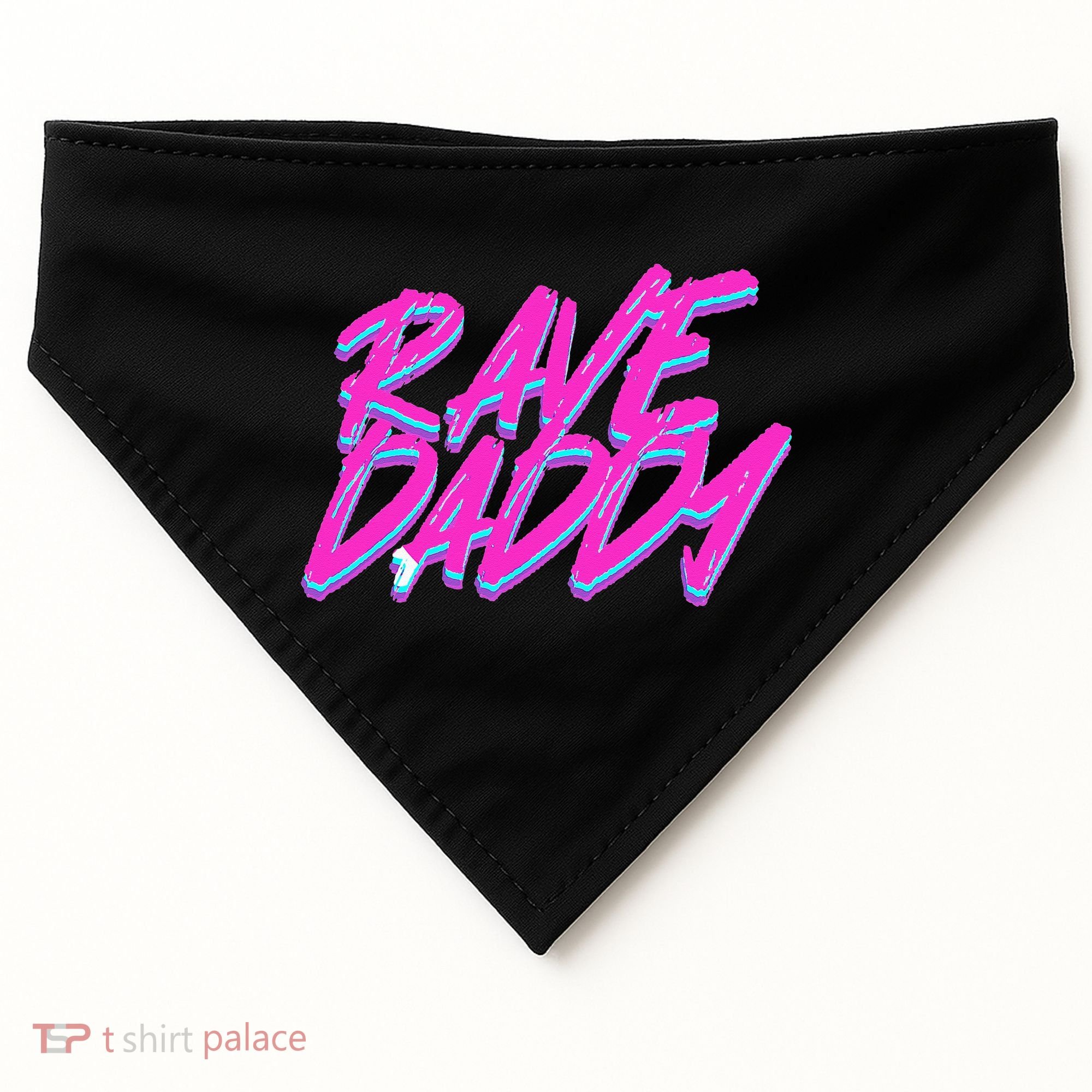 Techno Rave EDM Rave Daddy USA-Made Doggie Bandana