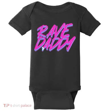 Techno Rave EDM Rave Daddy Baby Bodysuit