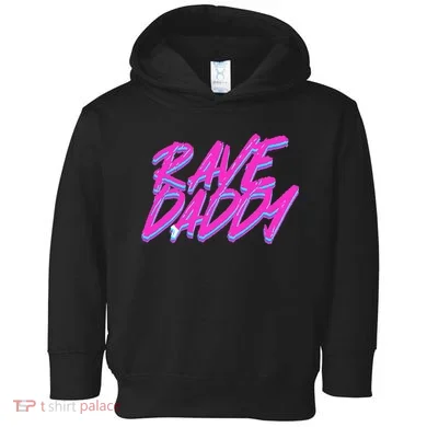 Techno Rave EDM Rave Daddy Toddler Hoodie