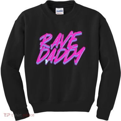 Techno Rave EDM Rave Daddy Kids Sweatshirt