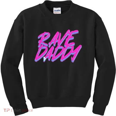Techno Rave EDM Rave Daddy Kids Sweatshirt