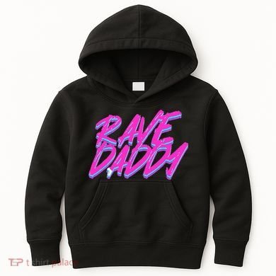 Techno Rave EDM Rave Daddy Kids Hoodie