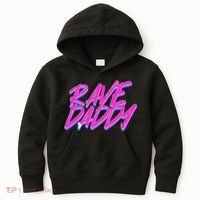 Techno Rave EDM Rave Daddy Kids Hoodie thumb 0
