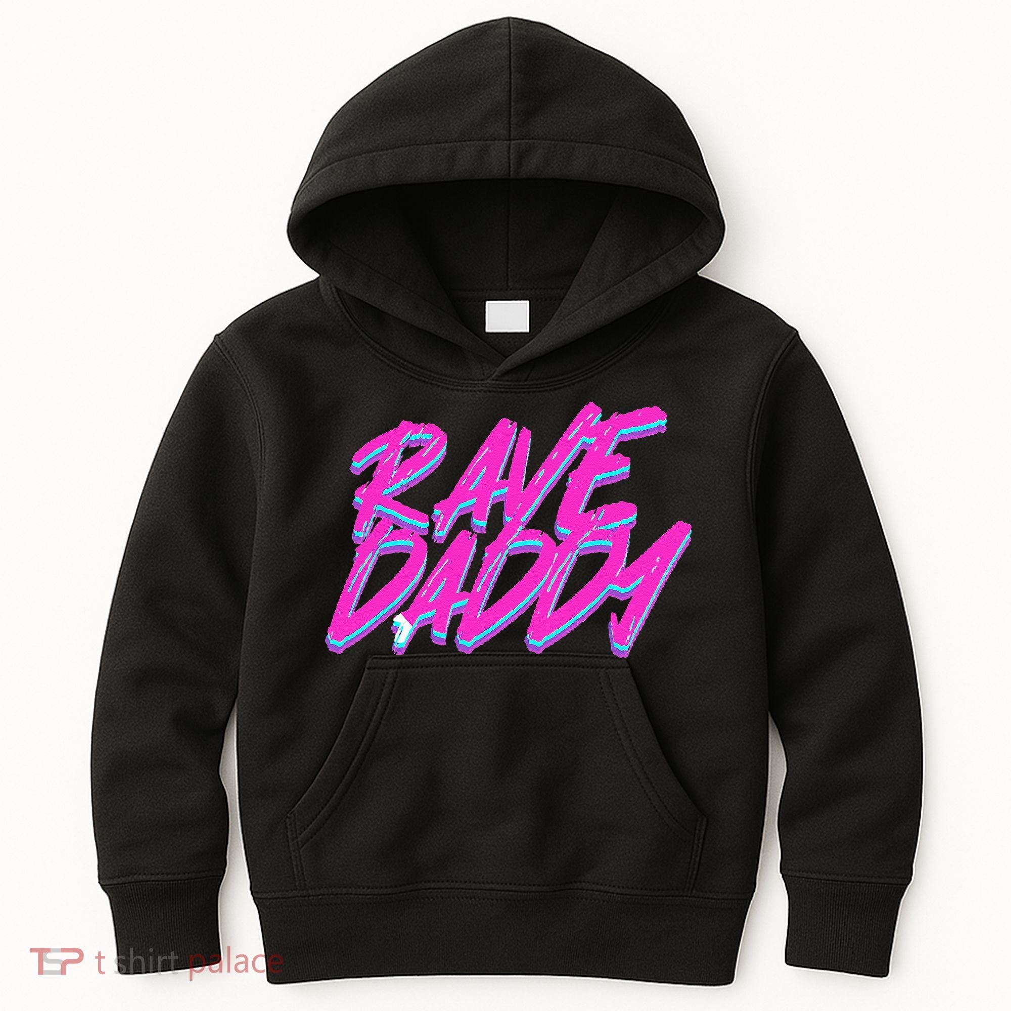 Techno Rave EDM Rave Daddy Kids Hoodie