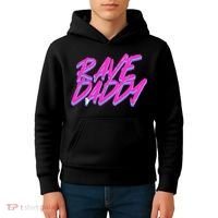 Techno Rave EDM Rave Daddy Kids Hoodie thumb 4