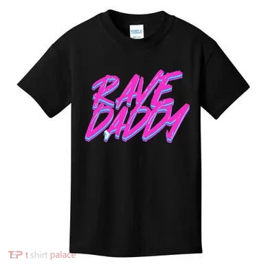 Techno Rave EDM Rave Daddy Kids T-Shirt