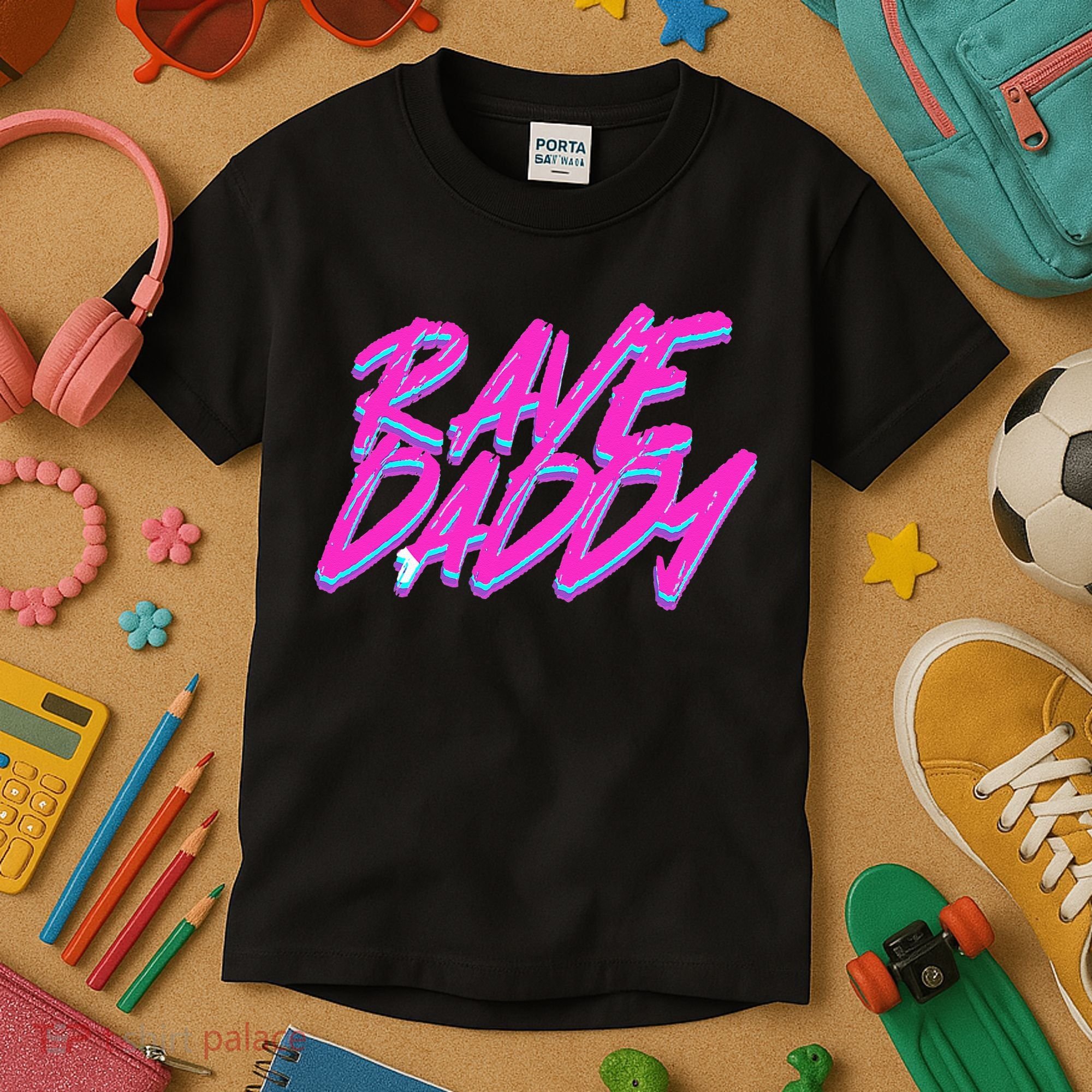 Techno Rave EDM Rave Daddy Kids T-Shirt