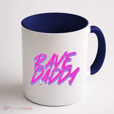 Techno Rave EDM Rave Daddy Coffee Mug back