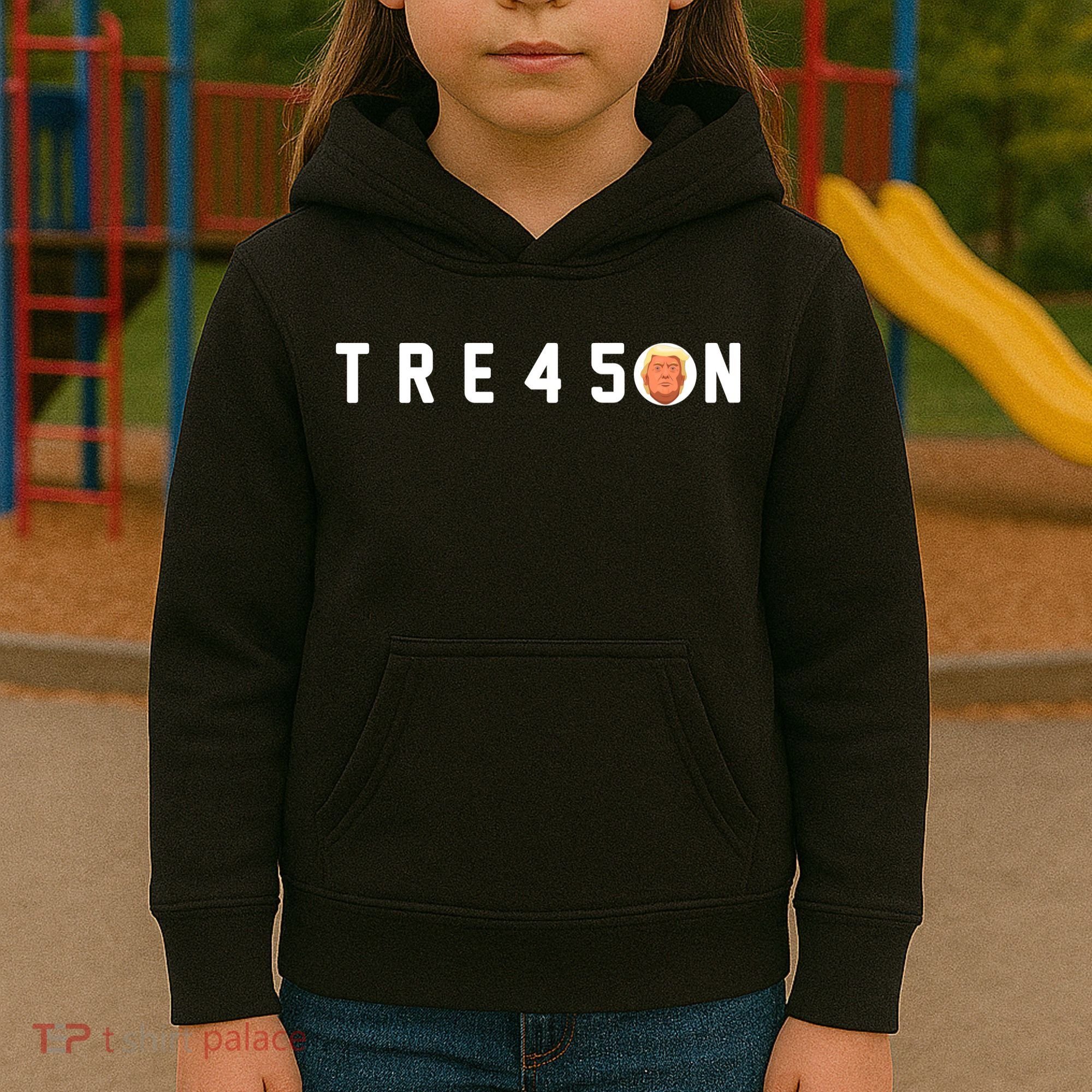 Tre45on Anti Trump Kids Hoodie