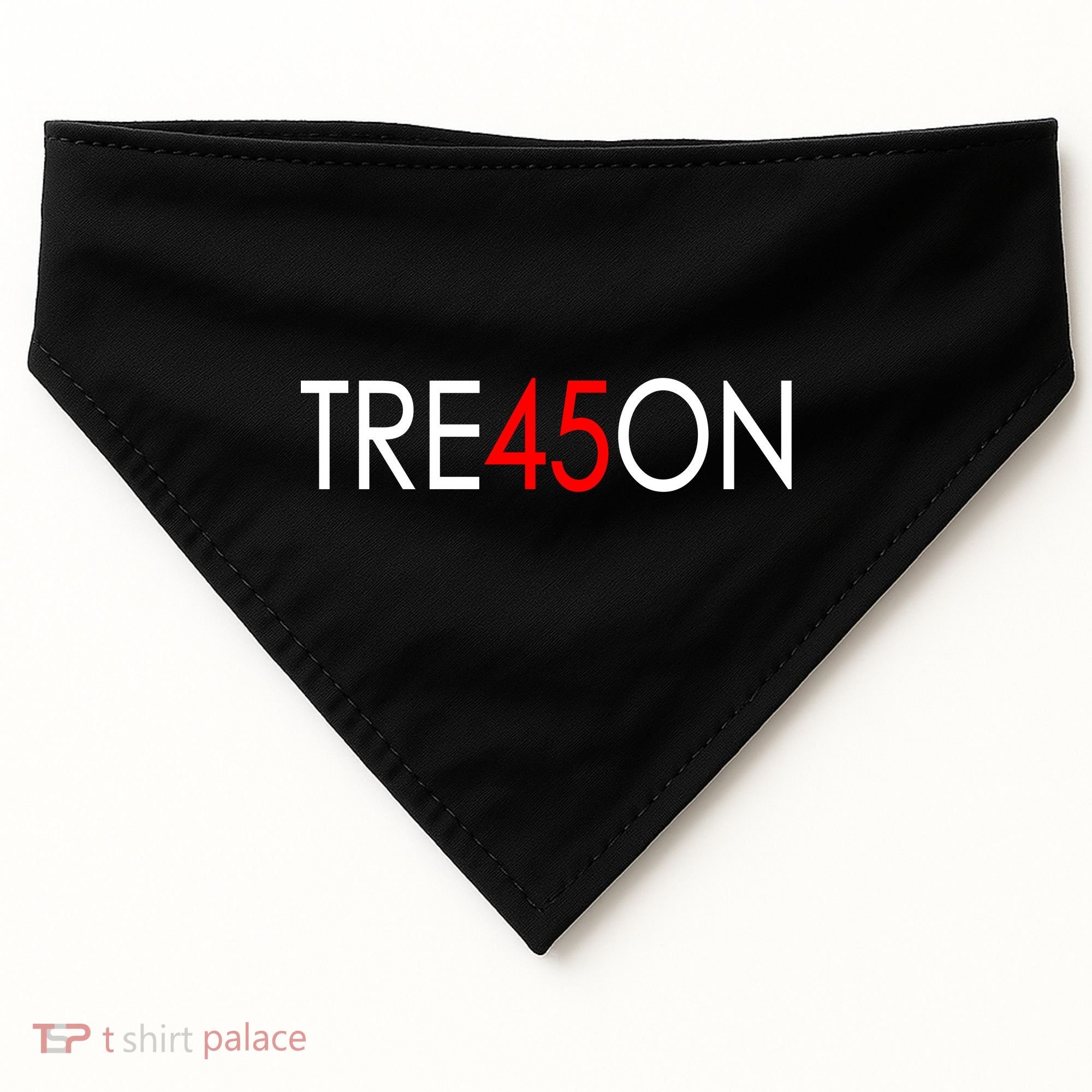 Tre45on Anti Trump Treason USA-Made Doggie Bandana