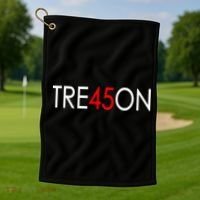 Tre45on Anti Trump Treason Golf Towel thumb 1