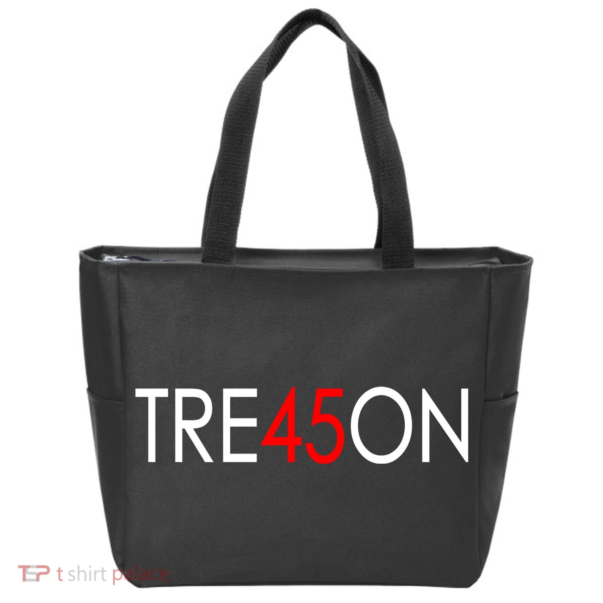 Tre45on Anti Trump Treason Tote Bag