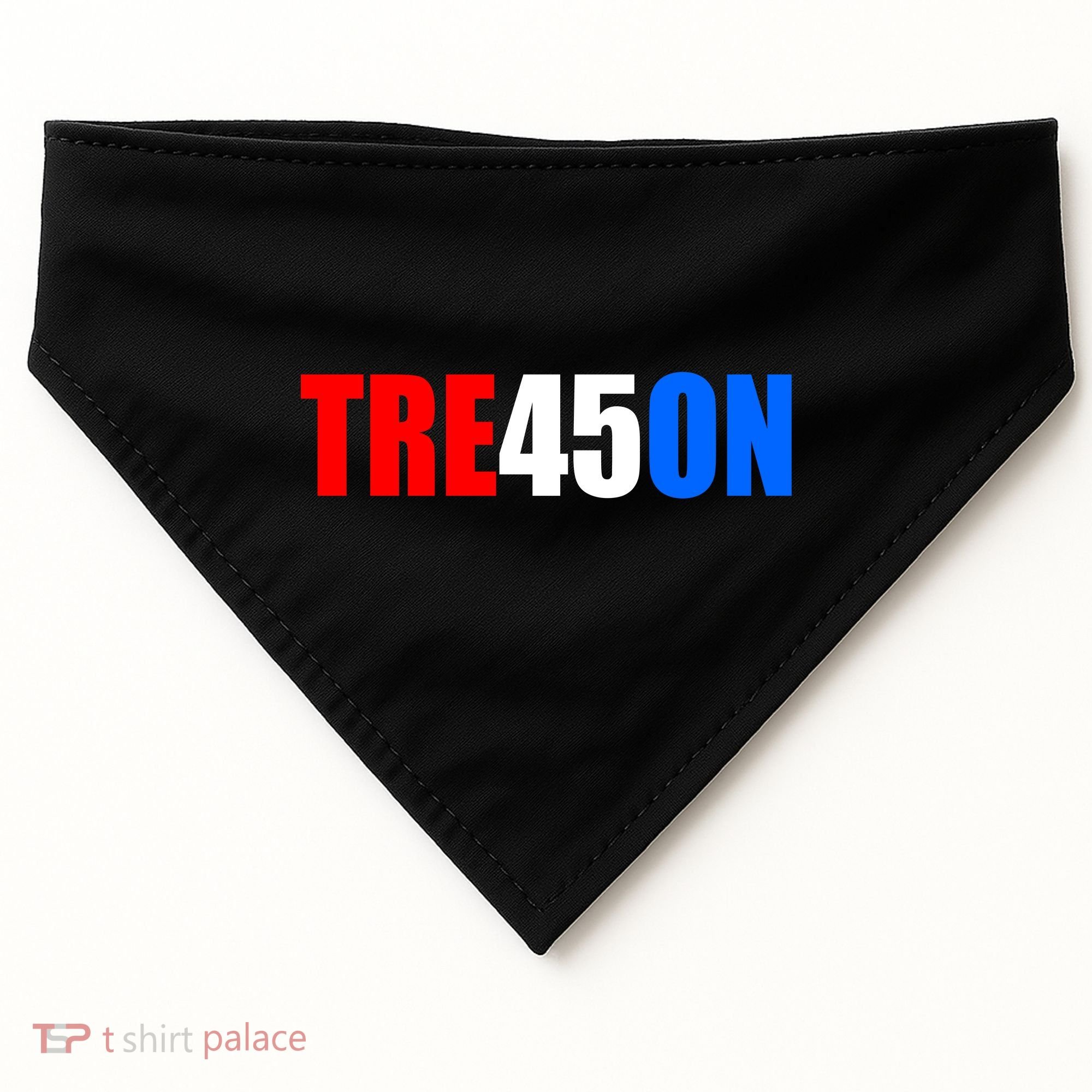 Tre45on Treason Anti Trump USA-Made Doggie Bandana