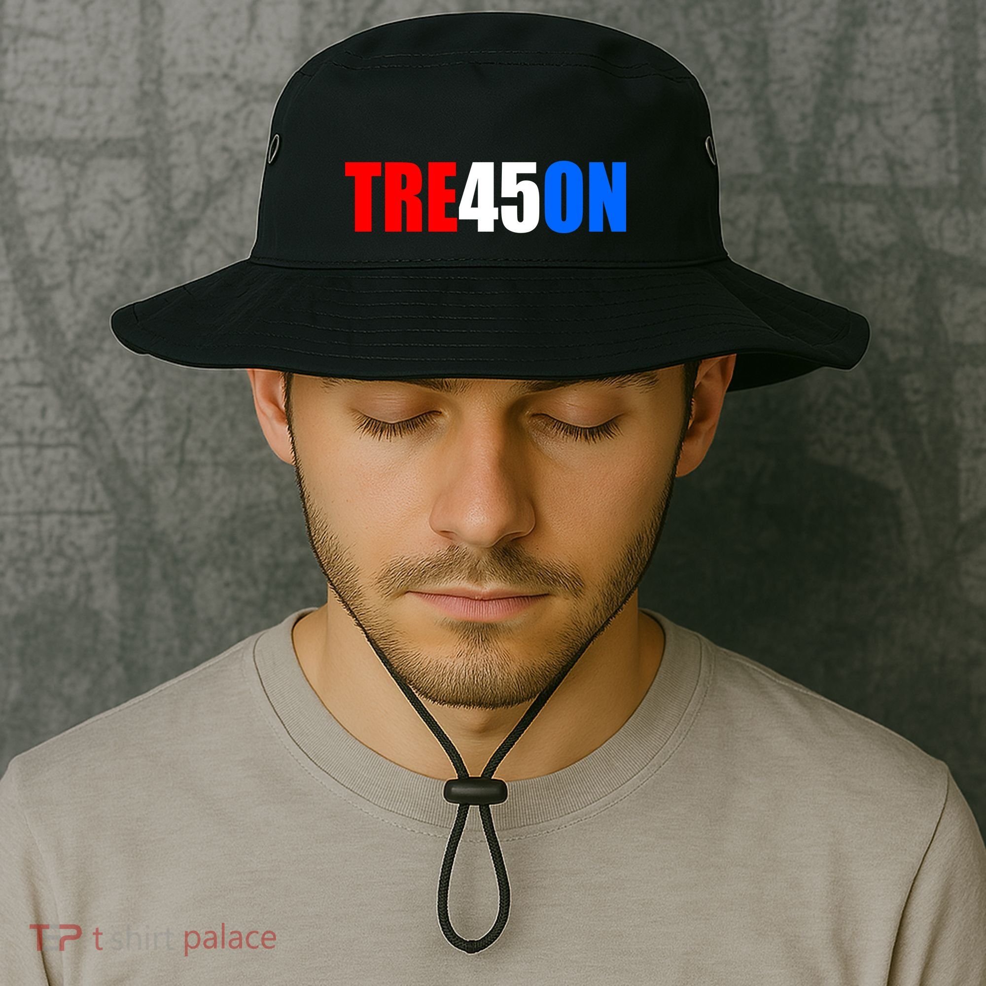 Tre45on Treason Anti Trump Bucket Hat