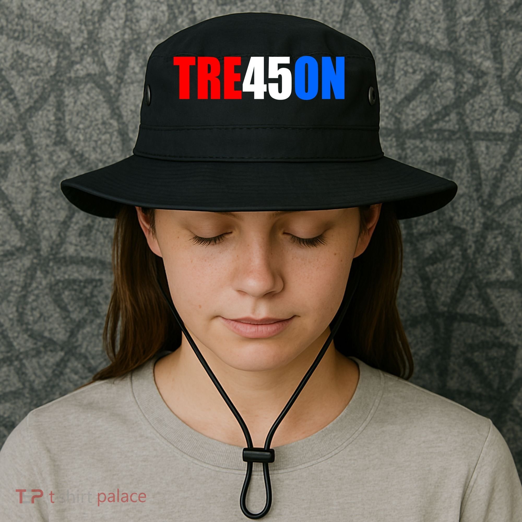Tre45on Treason Anti Trump Bucket Hat