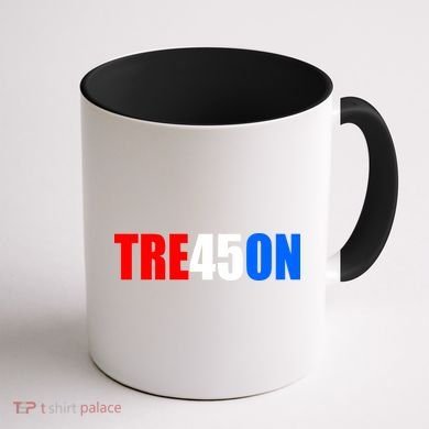 Tre45on Treason Anti Trump Coffee Mug back