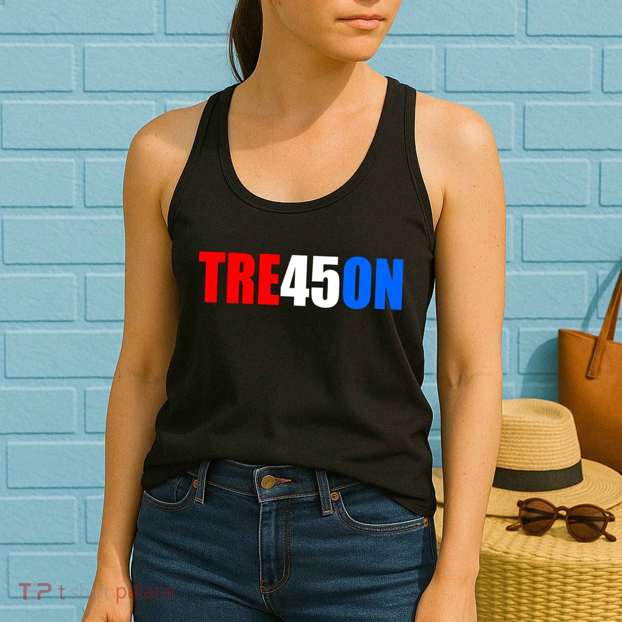 Tre45on Treason Anti Trump Women's Tank Top