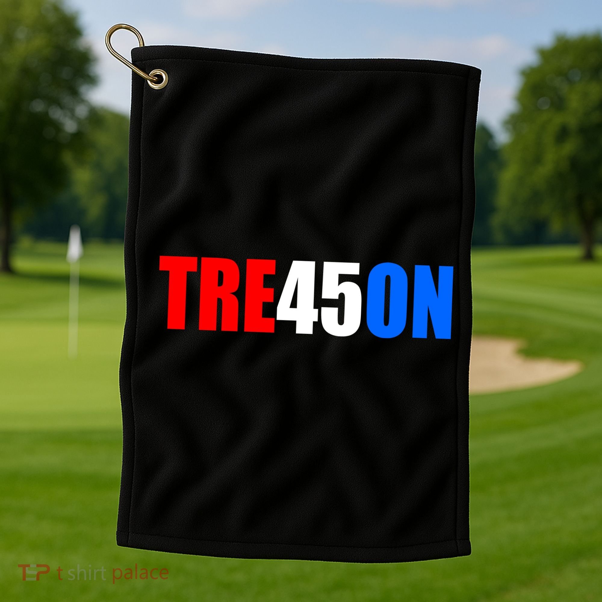 Tre45on Treason Anti Trump Golf Towel