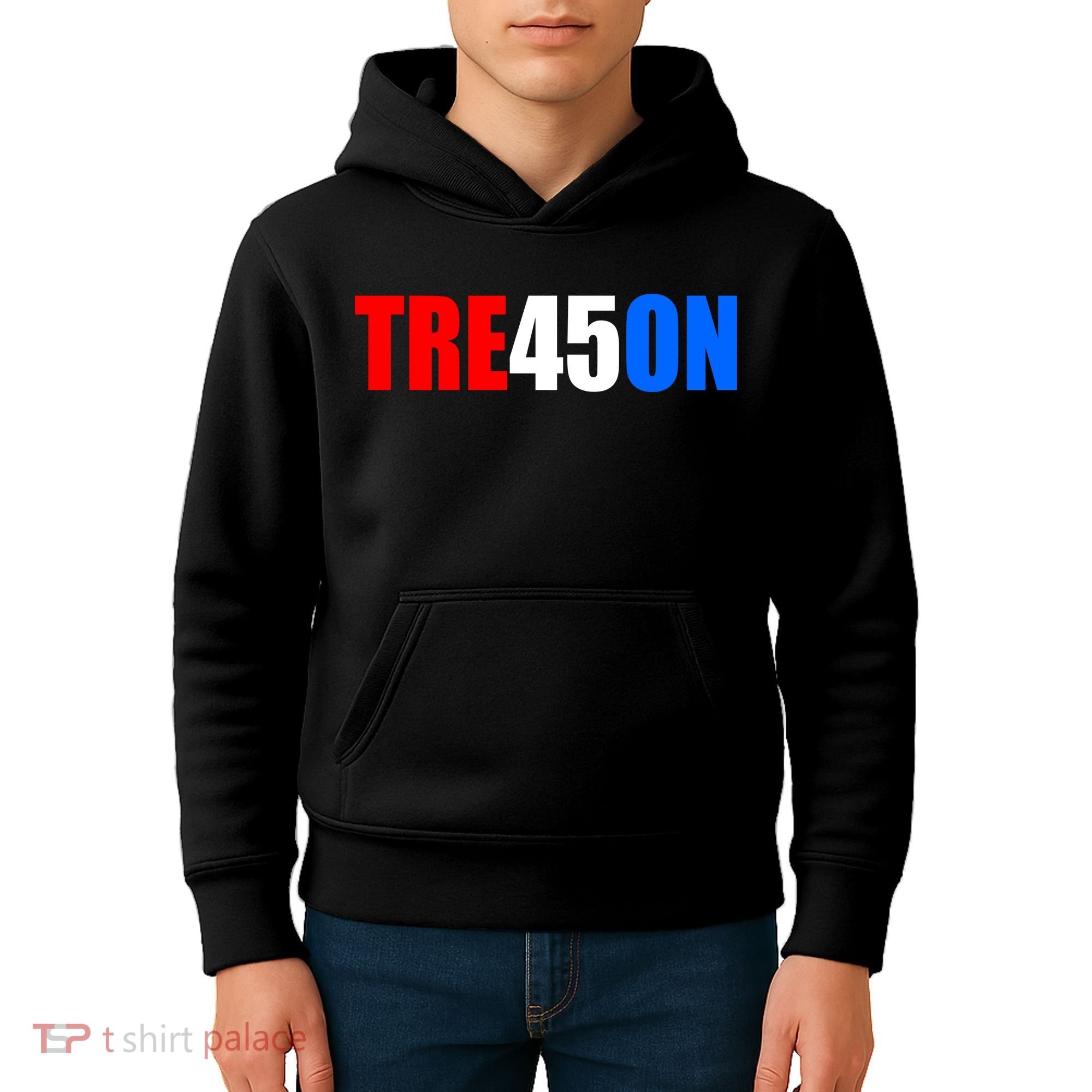 Tre45on Treason Anti Trump Kids Hoodie