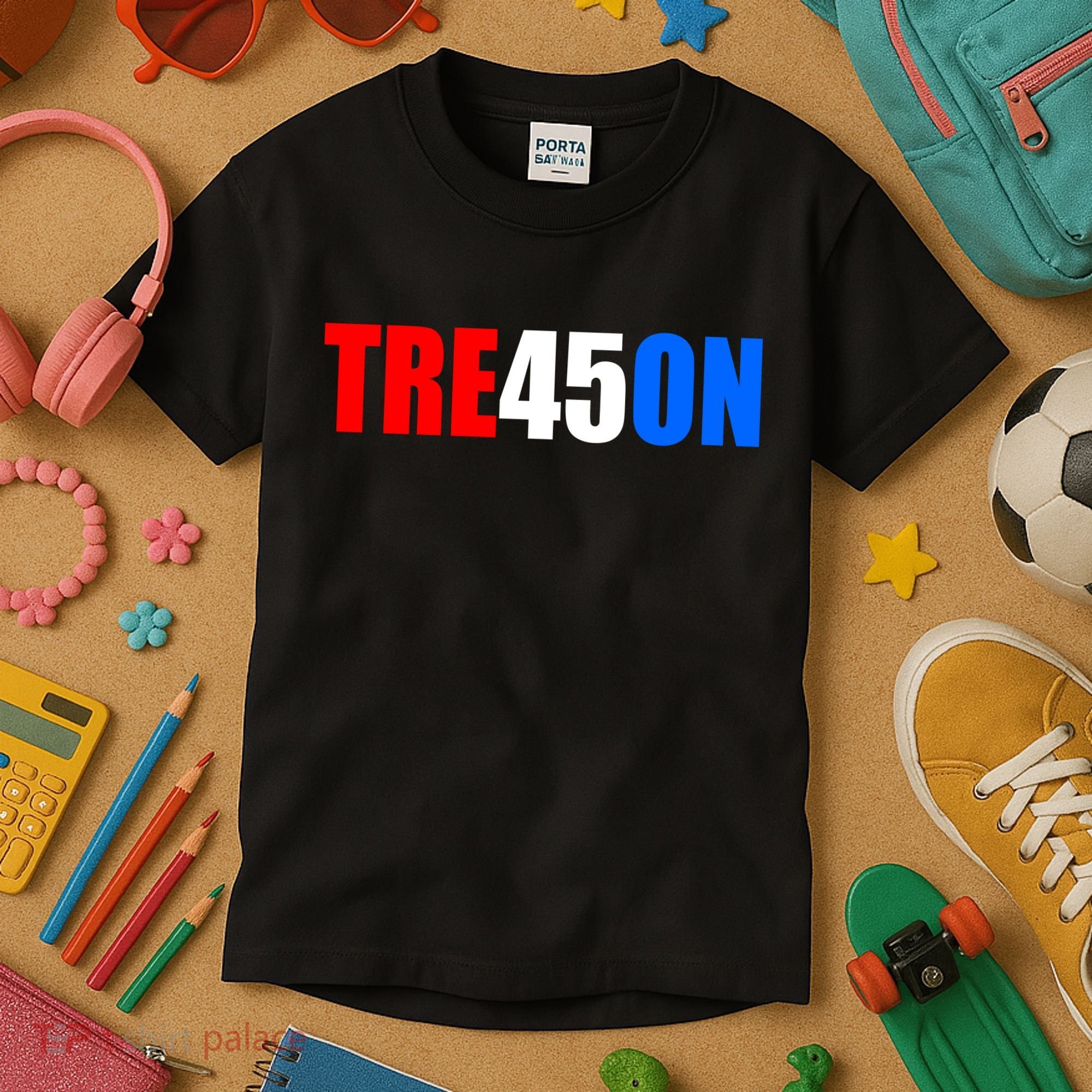 Tre45on Treason Anti Trump Kids T-Shirt