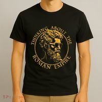 The Roman Empire Map Never Forget Ancient Rome Historic Maps T-Shirt thumb 3