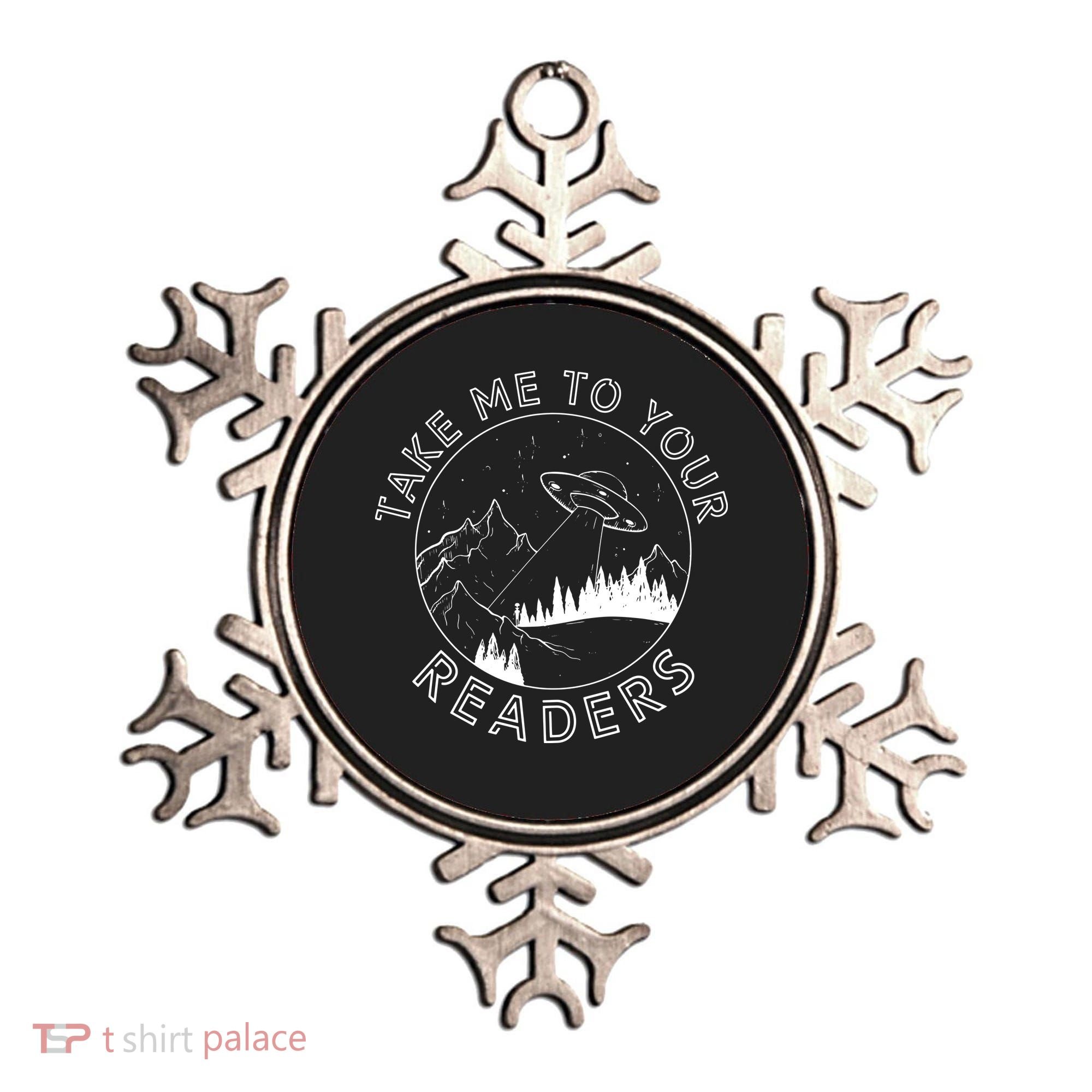 Take Reading English Teacher Library Alien Space Ornament