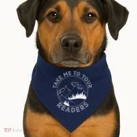 Take Reading English Teacher Library Alien Space USA-Made Doggie Bandana thumb 1