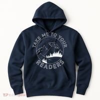 Take Reading English Teacher Library Alien Space Hoodie thumb 0