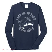 Take Reading English Teacher Library Alien Space Long Sleeve Shirt thumb 0