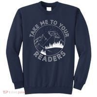 Take Reading English Teacher Library Alien Space Sweatshirt thumb 0