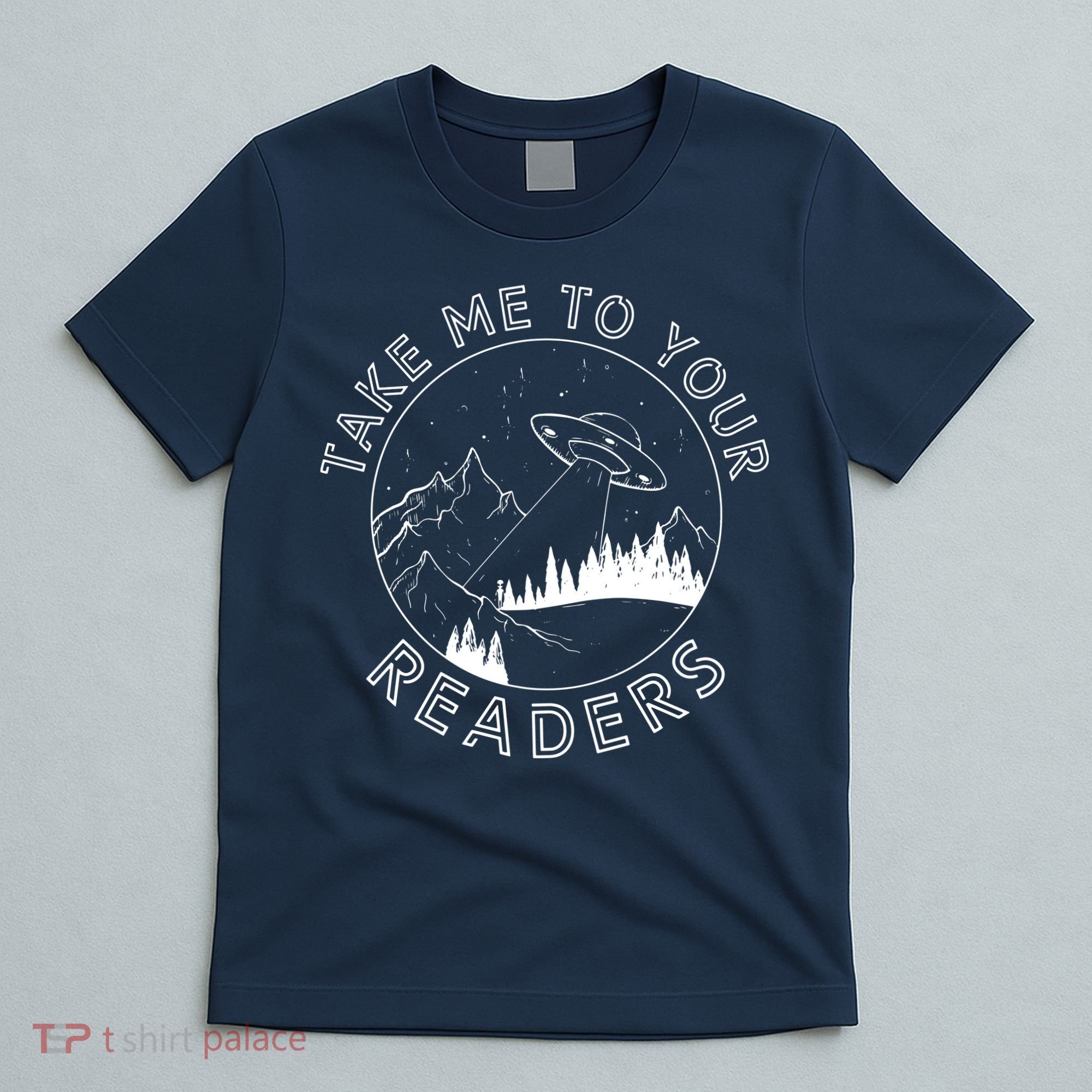 Take Reading English Teacher Library Alien Space T-Shirt