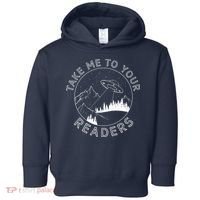 Take Reading English Teacher Library Alien Space Toddler Hoodie thumb 0