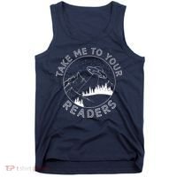 Take Reading English Teacher Library Alien Space Tank Top thumb 0