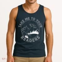 Take Reading English Teacher Library Alien Space Tank Top thumb 3