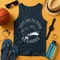Take Reading English Teacher Library Alien Space Tank Top thumb 4